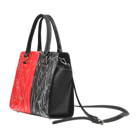 'Bloodlust' PU Studded Shoulder-Handbag