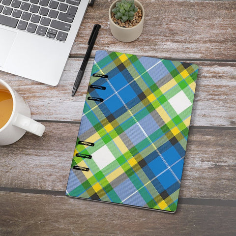 'Yorkshire Tartan' (Slant) Faux Leather A5 Binder Notebook