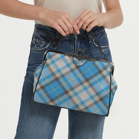 'Yorkshire Marine' (Slant) Faux Leather Kisslock Handbag Crossbody