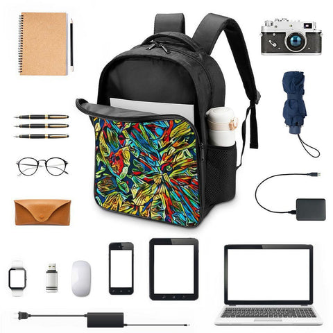 'Clematis Electra' Nylon Backpack