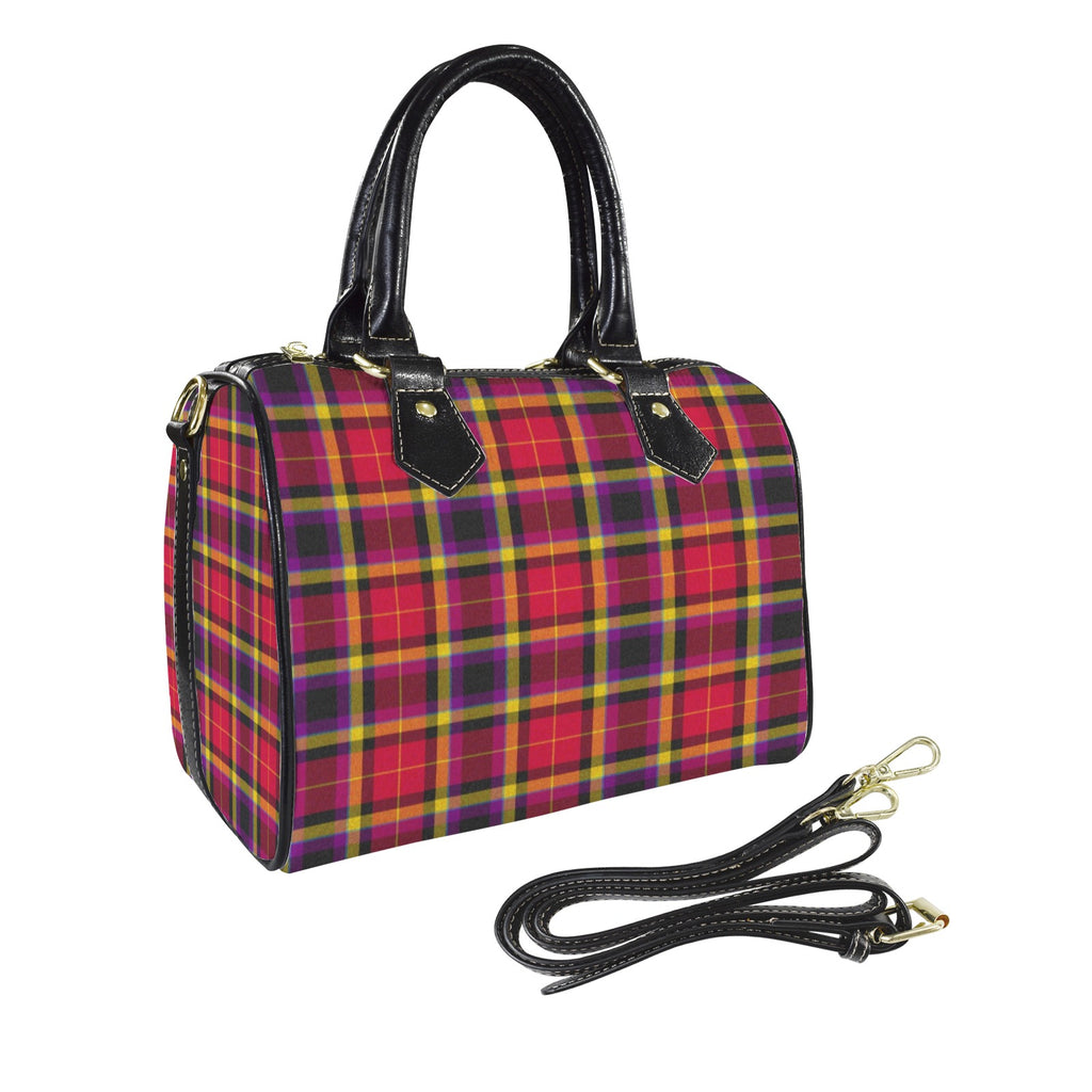 'Yorkshire Moorland' Mini-Boston PU Handbag (Black trim)