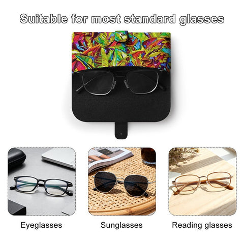 'Tropique' Faux Leather Glasses Case