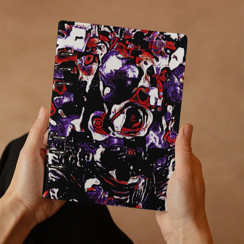 'Gothic Rose' Faux Leather A5 Binder Notebook