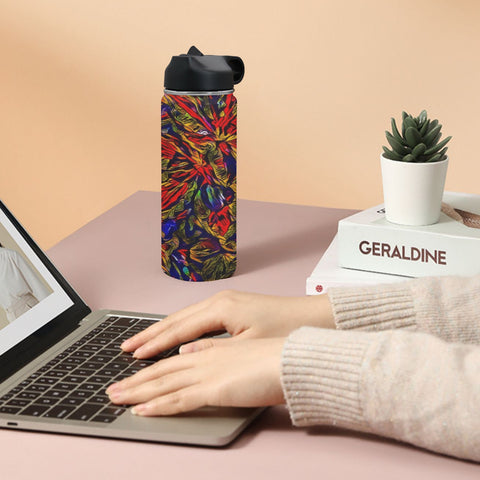 'Clematis Firestorm' Insulated Water Bottle