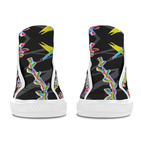 'Regenesis' (Black Edit - White Trim) Vancouver Canvas Boots