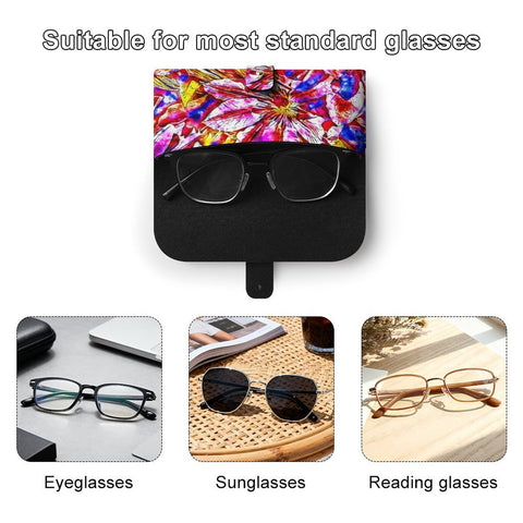 'Clematis' Faux Leather Glasses Case