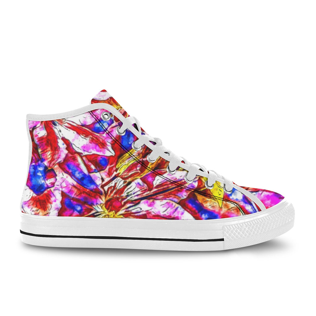 'Clematis' (White Trim) Vancouver Canvas Boots