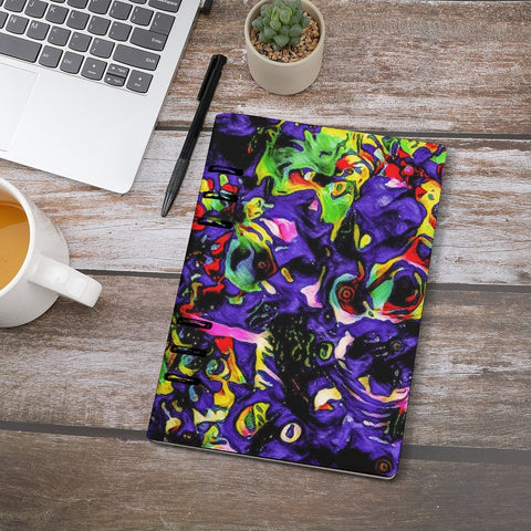 'Purple Haze' Faux Leather A5 Binder Notebook