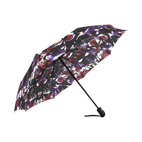 'Gothic Rose' Auto-Foldable Umbrella