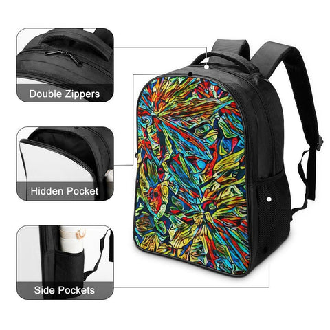 'Clematis Electra' Nylon Backpack