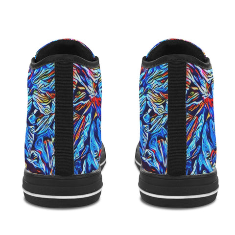 'Clematis Sapphire' (Black Trim) Vancouver Canvas Boots