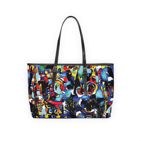 'Cosmos' PU Leather Zipped Tote