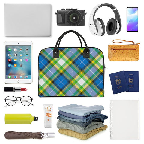 'Yorkshire Tartan' (Slant) Nylon Holdall