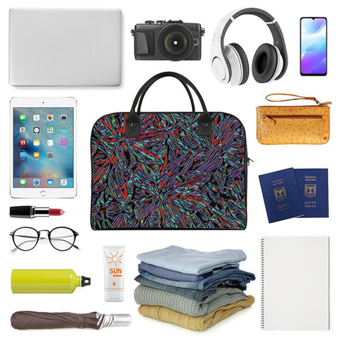 'Clematis Neon' Nylon Holdall