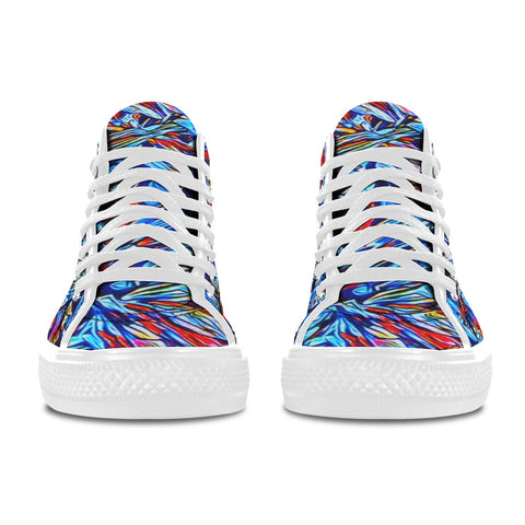 'Clematis Sapphire' (White Trim) Vancouver Canvas Boots