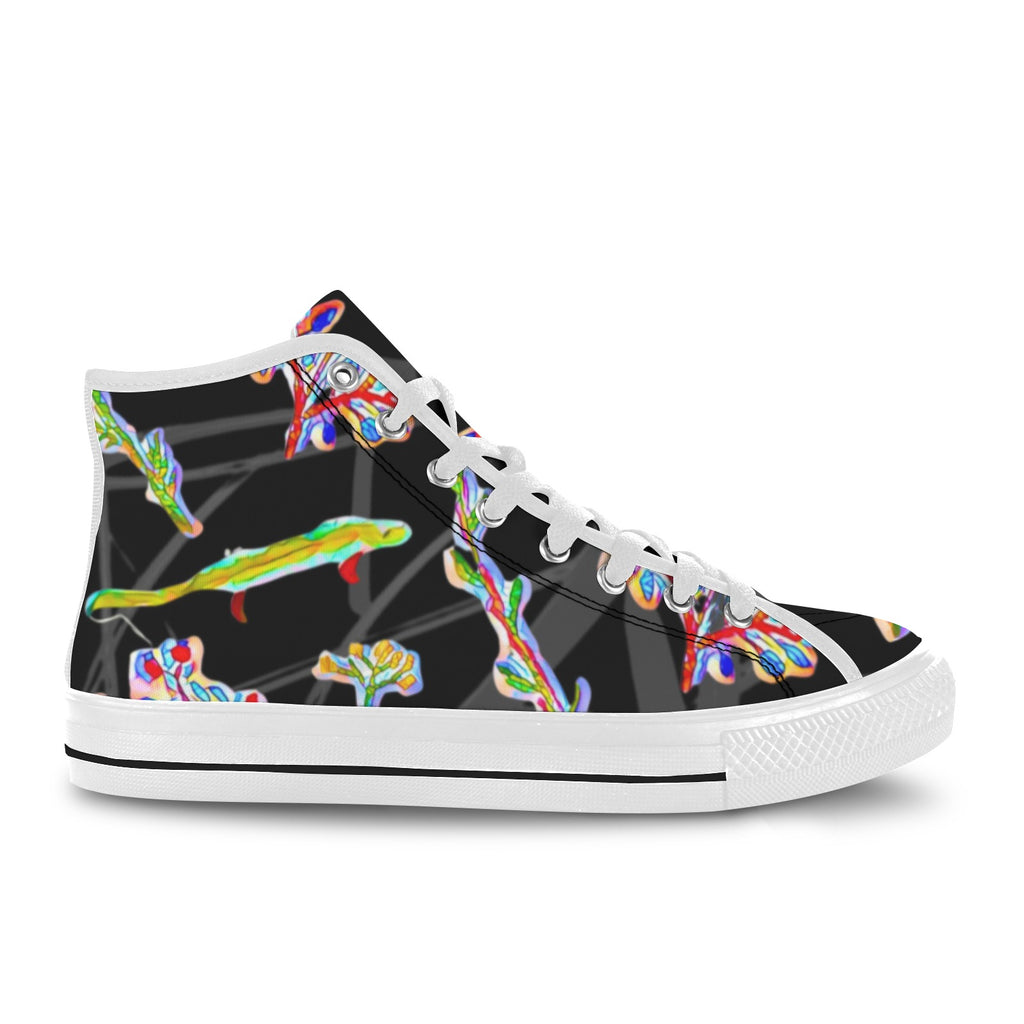 'Regenesis' (Black Edit - White Trim) Vancouver Canvas Boots