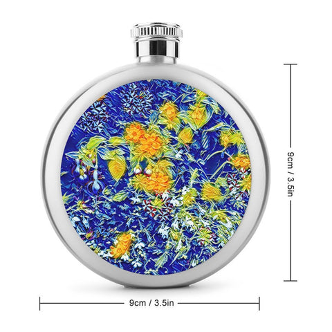 'Summer Basket' Hip Flask