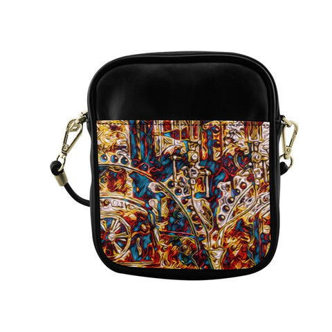 'Boilerplate' PU Sling Pouch