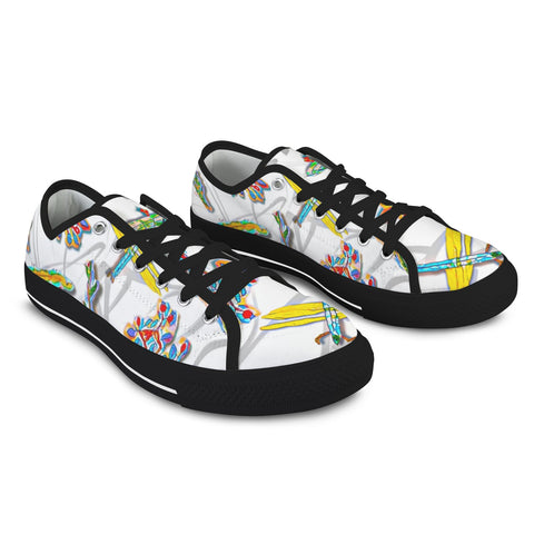 'Evolution' (White) Seattle Low Top Men's Shoes (Model 1013-6)