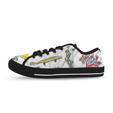 'Evolution' (Black Trim) Seattle Low Top Women's Shoes (Model 1013-6)