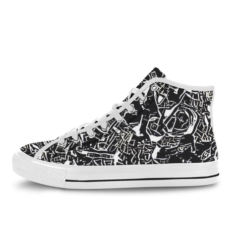 'Liqourice' (White Trim) Vancouver Canvas Boots
