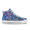 'Clematis Sapphire' (White Trim) Vancouver Canvas Boots