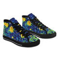 'Wild Poppies' (Black) Women's 'Vancouver' High Top Boots