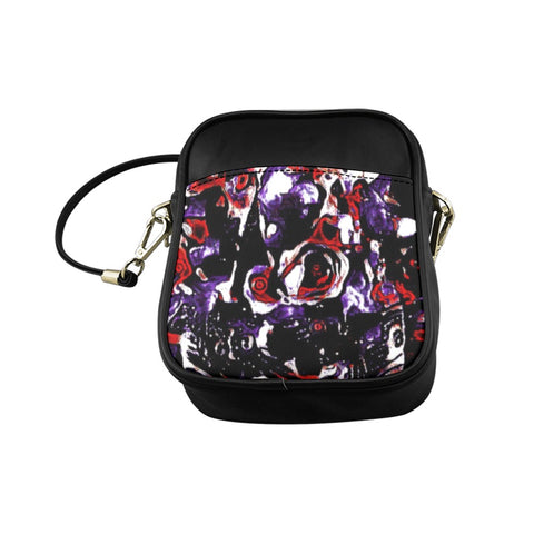 'Gothic Rose' Faux Leather Sling Pouch