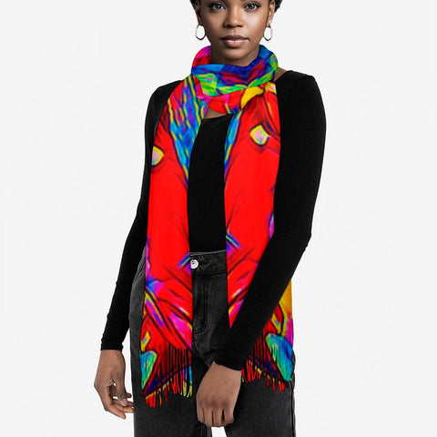 'Soulwood' Tassel Fleece Scarf