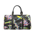 'Regenesis' (Black Edit) Nylon Duffle with Faux Leather Trim