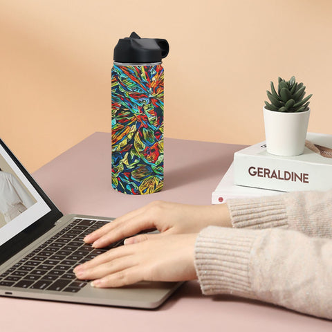 'Clematis Electra' Insulated Water Bottle