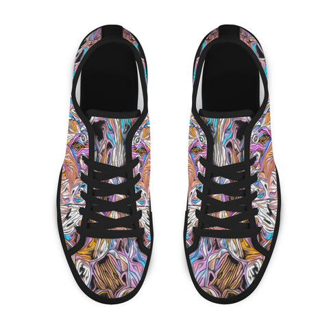 'Psychedelique' (Black) 'Seattle' Men's Trainers
