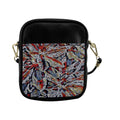 'Clematis Platinum' Faux Leather Sling Pouch