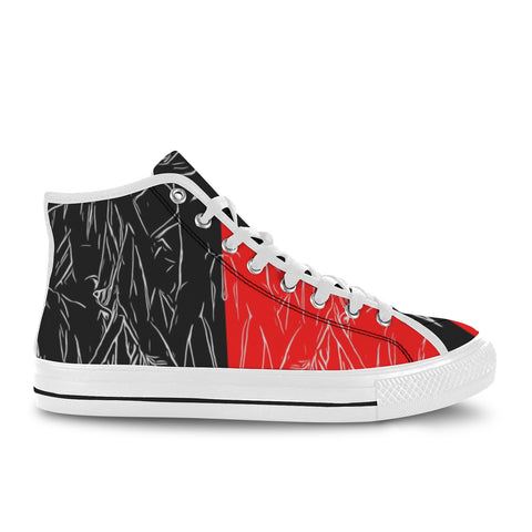 'Bloodlust' (White) Women's Canvas Boots