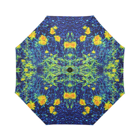 'Wild Poppies' Auto-Foldable Umbrella