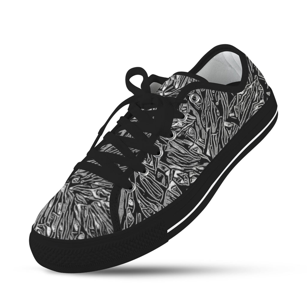 'Filament' (Black Trim) Women's Canvas Plimsolls