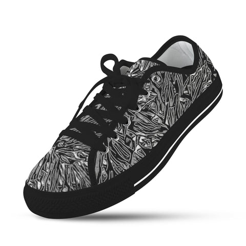 'Filament' (Black Trim) Women's Canvas Plimsolls