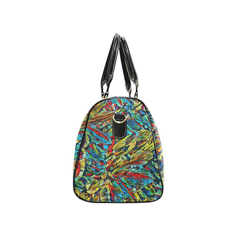 'Clematis Electra' New Waterproof Travel Bag/Large (Model 1639)