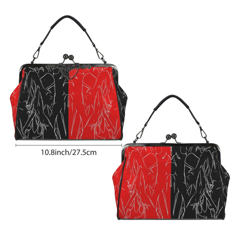 'Bloodlust' PU Kisslock Crossbody