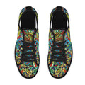 'Clematis Electra' (Black Trim) Women's Canvas Plimsolls