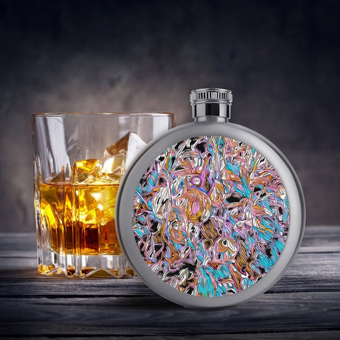 'Psychedelique' Hip Flask