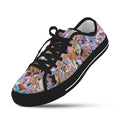 'Psychedelique' (Black) Women's Canvas Plimsolls