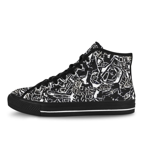 'Liquorice' (Black Trim) Vancouver Canvas Boots