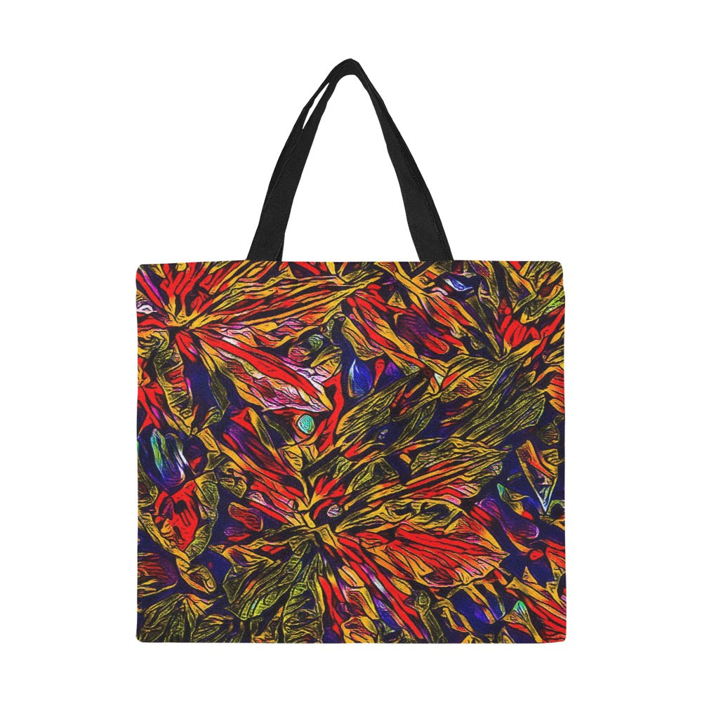 'Clematis Firestorm' Large Canvas Tote