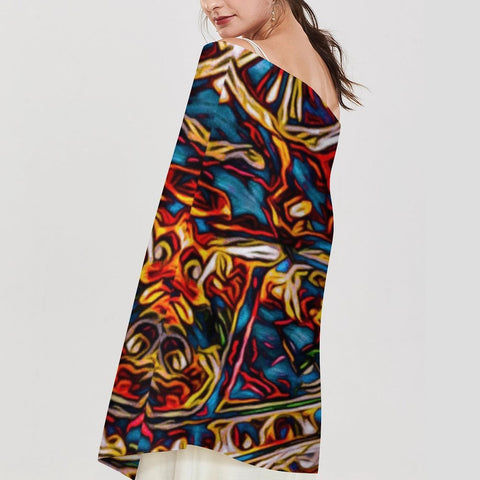 'Boilerplate' Tassel Fleece Scarf
