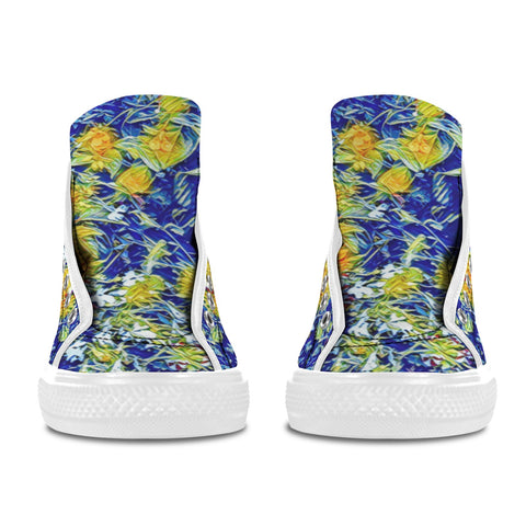 'Summer Basket' (White) Women's 'Vancouver' High Top Boots