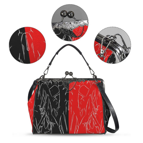 'Bloodlust' PU Kisslock Crossbody