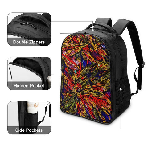 'Clematis Firestorm' Nylon Backpack