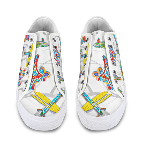 'Evolution' (White) Seattle Low Top Men's Shoes (Model 1013-6)