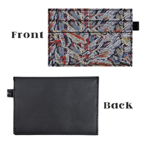 'Clematis Platinum' Faux Leather Cardholder